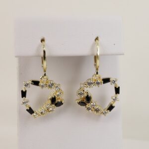 Cercei placati cu aur 14K model CH067 - 3 cm