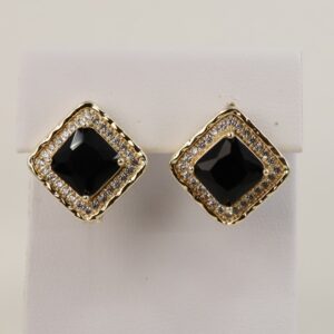 Cercei placati cu aur 14K model CH097 - 1 cm