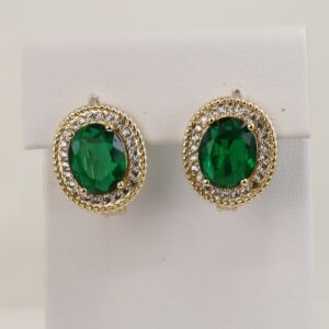 Cercei placati cu aur 14K model CH069 - 1,4 cm