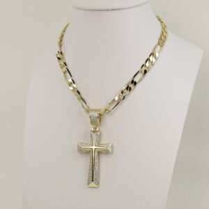 Lant cu pandativ placat cu aur 14K Model EEL050 - 60 cm