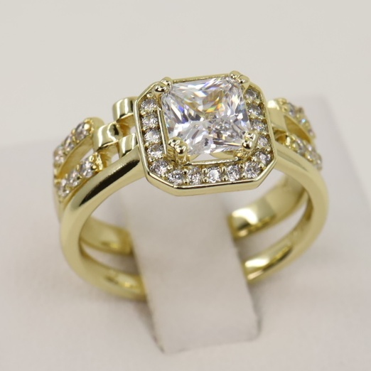 Set 2 inele placat cu aur 14K Model NN581 - Xuping