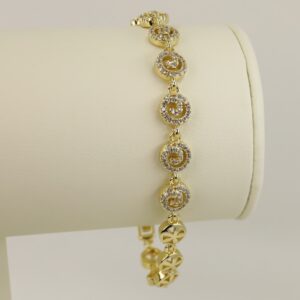 Bratara placata cu aur 14K model BH512 - 19 cm