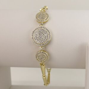 Bratara placata cu aur 14K model BH569 - 19 cm