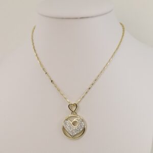 Lant cu pandativ placat cu aur 14K Model LL100 – 60 cm