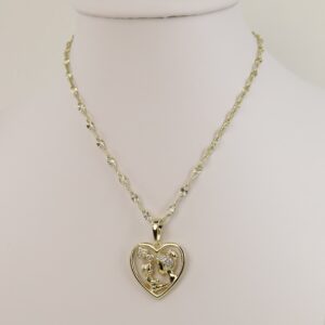 Lant cu pandativ placat cu aur 14K Model LL098  – 45 cm