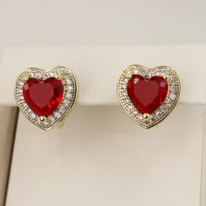 Cercei placati cu aur 14K model CH249 - 1 cm