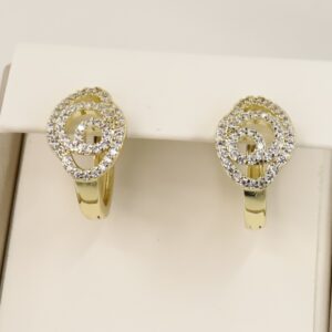 Cercei placati cu aur 14K model CH220 - 1,2 cm