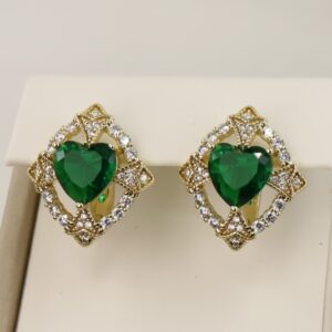 Cercei placati cu aur 14K model CH248 - 1,4 cm