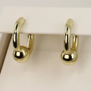 Cercei placati cu aur 14K model CH211 - 1,4 cm