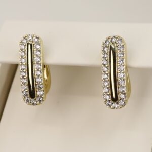 Cercei placati cu aur 14K model CH224 - 1,5 cm