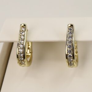 Cercei placati cu aur 14K model CH223 - 1,6 cm