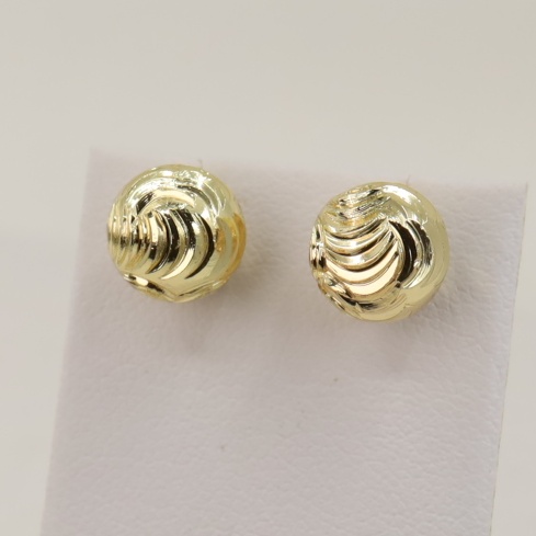 Cercei placati cu aur 14K model CH289 - 0,4 cm