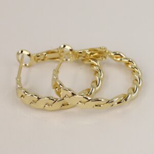 Cercei placati cu aur 14K model CH393 - 1,7 cm