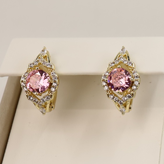 Cercei placati cu aur 14K model CH420 - 1,4 cm