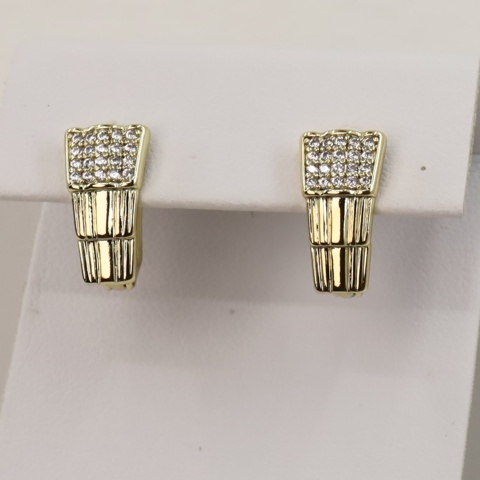 Cercei placati cu aur 14K model CH562 - 1,4 cm