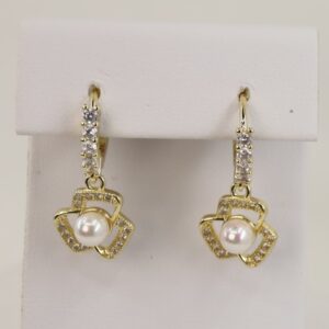 Cercei placati cu aur 14K model CH565 - 2,3 cm