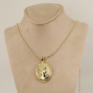 Lant cu pandativ placat cu aur 14K Model LL154 – 60 cm