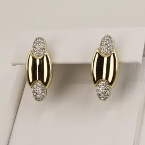 Cercei placati cu aur 14K model CH603 - 2 cm