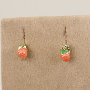 Cercei placati cu aur 14K model CH633 - 0,3 cm