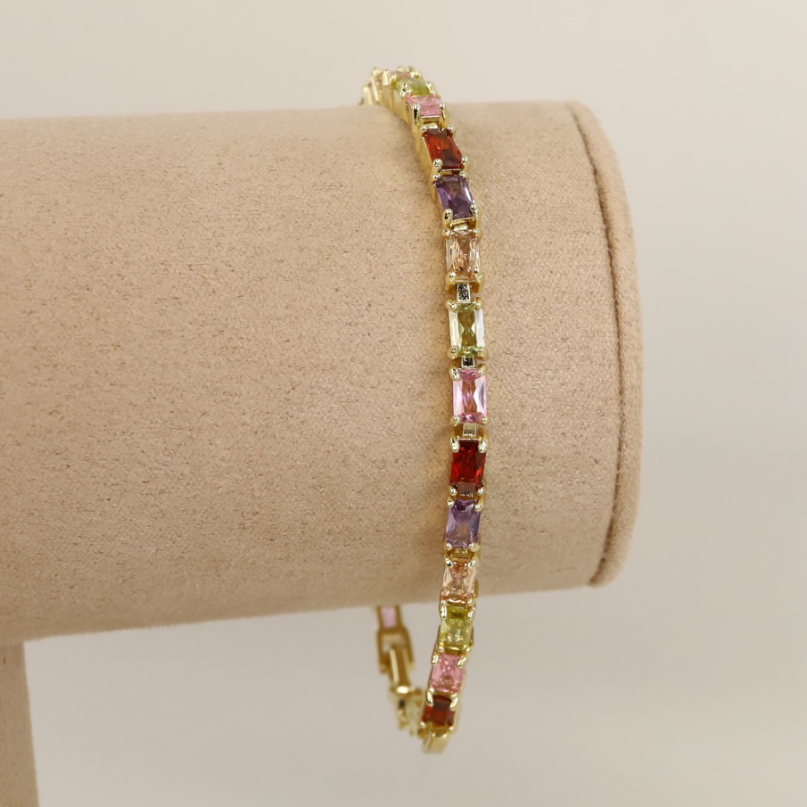 Bratara placata cu aur 14K model BB075 - 21 cm