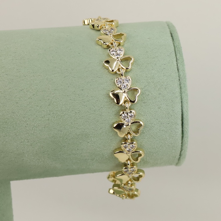 Bratara placata cu aur 14K model BB060 - 20 cm