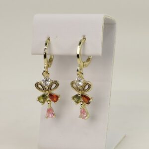 Cercei placati cu aur 14K model CH799 - 4,5 cm