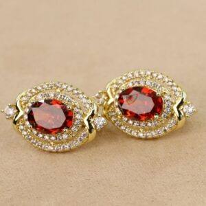 Cercei placati cu aur 14K model CJ011 - 1,5 cm