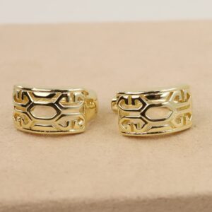 Cercei placati cu aur 14K model CJ016 - 1,2 cm