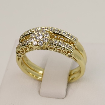 Set 2 inele placat cu aur 14K Model NX035 - Xuping