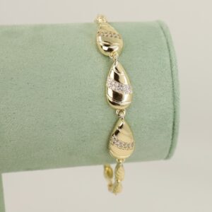 Bratara placata cu aur 14K model BB174 - 19 cm