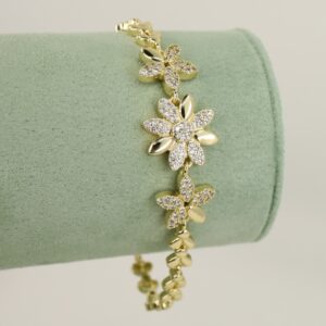 Bratara placata cu aur 14K model BB177 - 19 cm