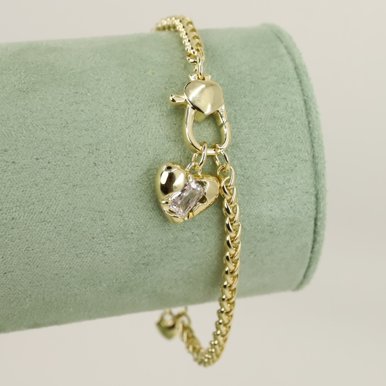 Bratara placata cu aur 14K model BB161 - 19 cm