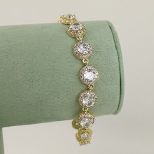 Bratara placata cu aur 14K model BB205 - 19 cm