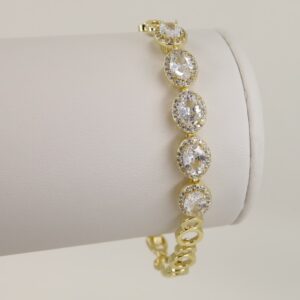 Bratara placata cu aur 14K model BB234 - 19 cm