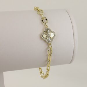 Bratara placata cu aur 14K model BB224 - 21 cm