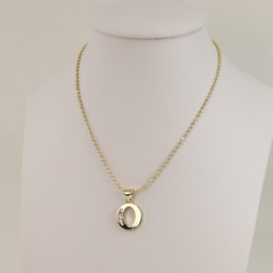 Lant cu pandativ placat cu aur 14K Model LL300 – 45 cm