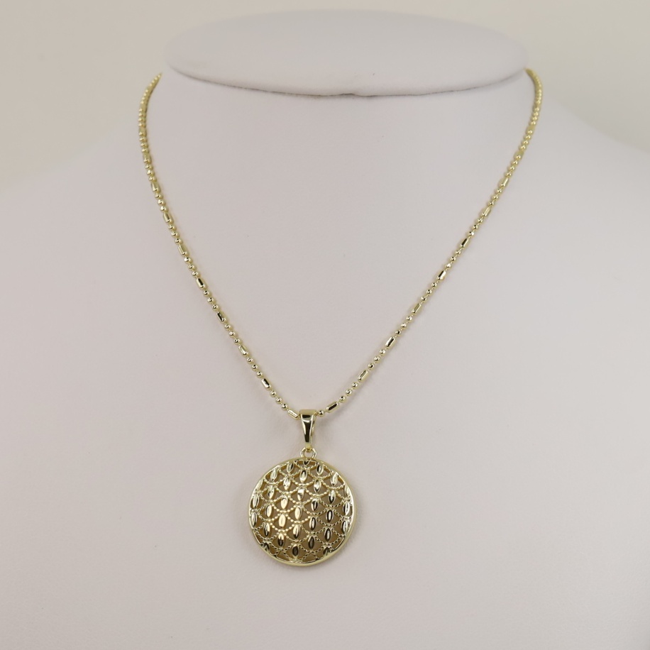 Lant cu pandativ placat cu aur 14K Model LL275 – 55 cm