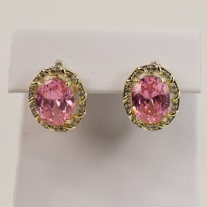 Cercei placati cu aur 14K model CJ095 - 1,4 cm