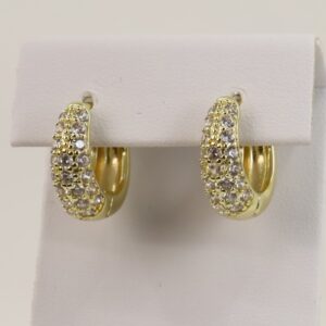 Cercei placati cu aur 14K model CJ067 - 1,4 cm