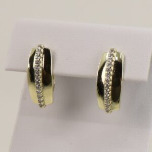 Cercei placati cu aur 14K model CJ087 - 1,4 cm