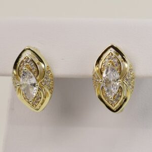 Cercei placati cu aur 14K model CJ055 - 1,4 cm