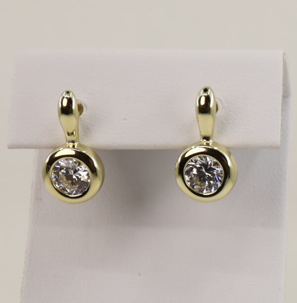 Cercei placati cu aur 14K model CJ073 - 1,4 cm