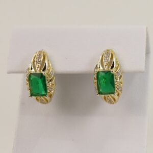 Cercei placati cu aur 14K model CJ052 - 1,4 cm