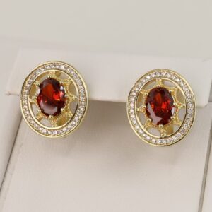 Cercei placati cu aur 14K model CJ176 - 1,5 cm