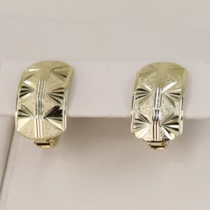 Cercei placati cu aur 14K model CJ182 - 1,4 cm