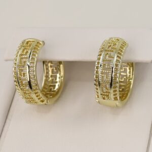 Cercei placati cu aur 14K model CJ180 - 1,5 cm