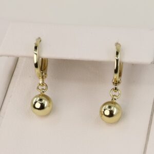 Cercei placati cu aur 14K model CJ159 - 2 cm