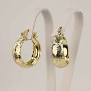 Cercei placati cu aur 14K model CJ190 - 1,4 cm