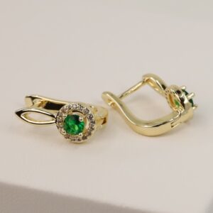 Cercei placati cu aur 14K model CJ222 - 1,4 cm