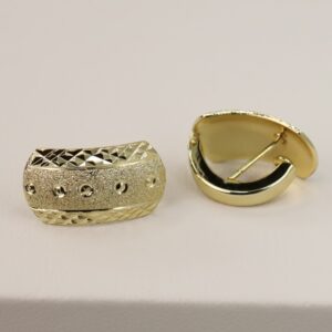 Cercei placati cu aur 14K model CJ234 - 1,4 cm